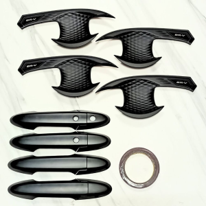 Paket Outer Handle Pegangan Pintu Mobil BRV 2022 Hitam BR-V Cover