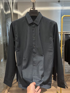 เสื้อเชิ้ตแขนยาวผู้ชาย H-Home หนา บุขนแกะ เสื้อเชิ้ตลำลอง ทรงหลวม ปกโปโล แฟชั่นฤดูใบไม้ร่วง สีเขียวมะกอก