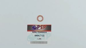 Ring Tembaga 8mm Kunci \\\"12 (Harga Per 1 biji) - Reng Plat Pelat Tembaga M8 Diameter 8 Mili Tebal 1