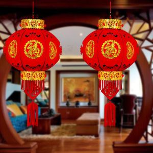 LYMEDIA 2022 Festival Decor Chinese Spring Festival Hanging Ornaments Chinese Year Red Lantern Lantern Festival