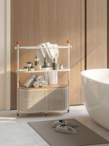 GUDE | Multi-functional Bathroom Storage Rack Towel and Laundry Basket