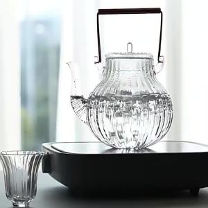 Heat Resistant Electric Cooktop Ready Glass Teapot
