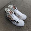 sepatu converse anime one piece 70s much love motif batik High dan low pria wanita. 