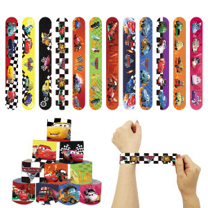 Cars Party Favor Lightning McQueen Gift Bag Goody Bag Pinata Fillers Stickers Slap Bracelets Paper Glasses Cars Party Decoration
