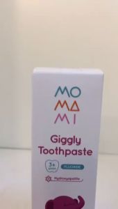 MOMAMI PASTA GIGI ATAU ODOL BAYI DAN ANAK GIGGLY TOOTHPASTE 50gr