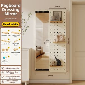 BEIQIVI | Custom Full Length Mirror with Holes Board Wall Rack