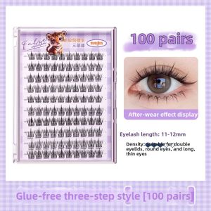 MENGLISI | Vintage Comic Mix-Race Asian Inspired Smoky On-Camera False Eyelashes