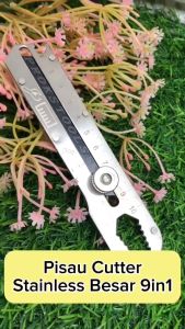 6 in 1 Heavy Duty 18mm Multifunctional blade Paper cutter Stainless Steel Knife