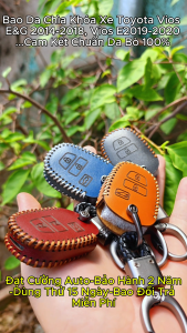 Bao Da Toyota Vios E 19-21 E&G 14-18 Bao da chìa khóa da bò thật bảo hành 2 năm