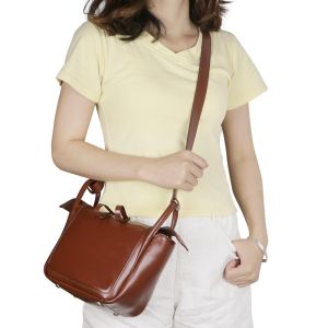 Royal Bagger Genuine Leather Womens Shoulder Crossbody Bag Fashion Retro Large Capacity Crossbody Bag 3216