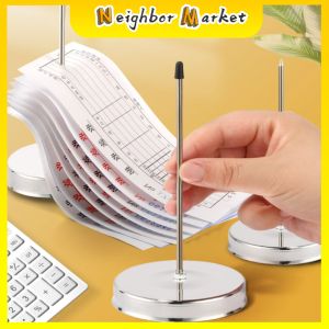 Stainless Steel Straight Rod Paper Memo Holder Bill Fork Fork For Receipt Receipt Note Spike Stick