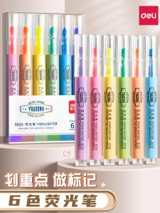 Bộ Bút Chì Đánh Dấu Màu Sắc Deli Dành Cho Học Sinh Bút Chì Chống Thấm Nước Dung Tích Lớn Chất Lỏng Dễ Sử Dụng Bút Chì Thiết Kế Hình Chữ Nhật