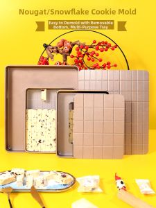 DOLO DAKING | Large Non-stick Snowflake Candy Mould Cooling Shaping Set