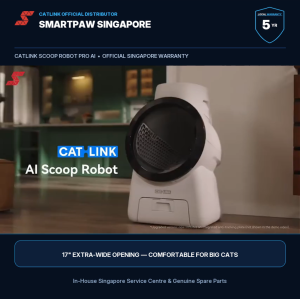 CATLINK Scoop Robot Pro AI Dual-Camera Self Cleaning Automatic Cat Litter Box | 5-Year Warranty | Smartpaw Official SG
