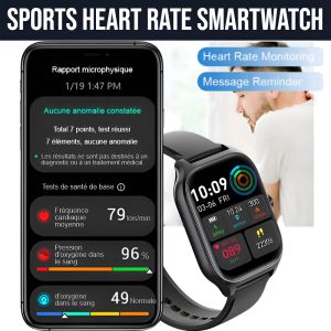 Sports Heart Rate Smartwatch Fitness Sports Waterproof Smartwatch Sport Fitness Tracker Heart Rate Monitor