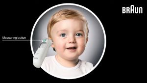 (Asal) Braun ThermoScan 5 IRT 6030 Telinga Termometer + 21ea penapis Lens (waranti 2 tahun)