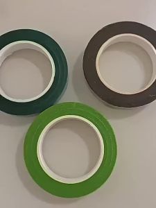 Green Flower Tape Diy Waterproof Flower Shop Elastic Tape Self Stick Green Paper Type Tape