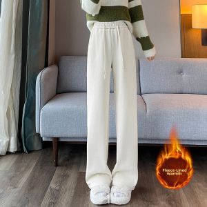 La Chapelle | Thick Woolen High-Waist Wide Leg Trousers