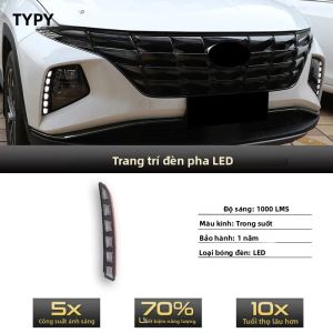 Bộ Đèn LED DRL Chạy Ban Ngày Hyundai Tucson 2021-2023 Tích Hợp Xi Nhan Động Và Đèn Sương Mù Màu Vàng 3000LM Chống Nước IP67