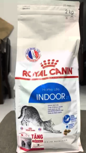 Thức ăn hạt cho mèo Royal Canin Indoor túi 2kg cho mèo trưởng thành trên 12 tháng ít vận động - DATE 2028