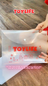Túi clear đựng tài liệu A4 loại dày trong suốt túi clear bag loại to túi đựng hồ sơ chống nước TOYLIFE