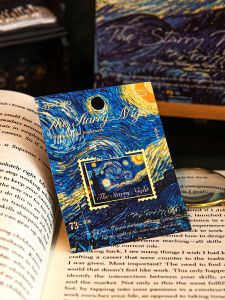 World Famous Painting Metal Bookmarks High End Elegant Van Gogh Monet Oil Painting Book Clips Student Rewards Small Gifts