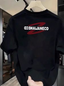 Áo Thun Cotton Tay Ngắn Cổ Tròn in Chữ Phong Cách Mỹ Thường Ngày Mùa Hè Thời Trang Đa Năng Thương Hiệu Hợp Thời Trang Tagkita