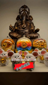 9 ชุดไหว้พรีเมียมมินิ พระพิฆเนศ พระแม่อุมาเทวี พระแม่ลักษมี | เครื่องบูชาจิ๋ว