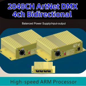 ARTNET DMX 2048 Network Box Gateway Controller Ethernet to DMX 512 Node Artgate Artnet for Stage Lighting Fixtures