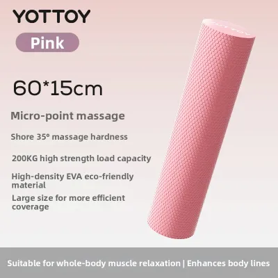 YOTTOY | Fitness and Yoga Beginners Massaging Solid Foam Roller with Dots