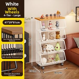 QINQI | Multi-level Dirty Clothes Organizer Moving Cart