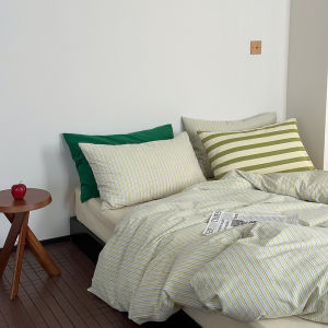 New Ins Style 100% Cotton Washed Cotton Bedding Set