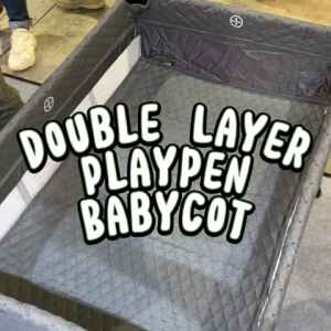 Samu Giken Travel Playpen Baby Cot Multifunction Foldable / Double Layer & Playpen Model: TC200-GY