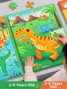 STARRY ARK | Magnetic Dinosaur Puzzle for 3-6 Year Olds