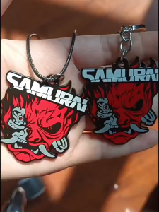 Cyberpunk 2077 pendant necklace Cyberpunk keychain accessories game merchandise