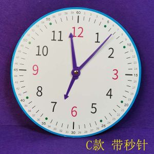 นาฬิกาสำหรับนักเรียนชั้นประถมศึกษาปีที่1แนะนำโดยครูสอนคณิตศาสตร์โมเดลนาฬิกาเพิ่มขนาดใหญ่นาฬิกาอะนาล็อกเวลาสำหรับเด็กเรียนรู้