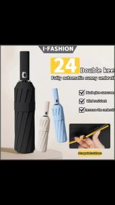I-FASHION Automatic Umbrella High-Quality 60 Ribs UV Storm Resistant Large Umbrella For Sun And Rain Umbrella