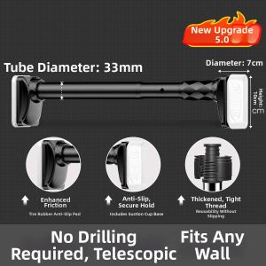Extendable Drying Rod No Drilling Required