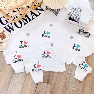 (MS84)Bộ dài tay thun lạnh Papa/Mama cực xinh cho bé yêu