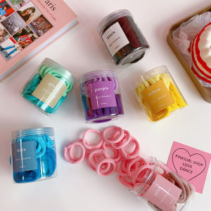 Bộ 50 Cô Gái Ngọt Ngào Màu Kẹo Cao Su Tóc Bộ Đàn Hồi Cao Nữ Tóc Nhẫn Phụ Kiện Thời Trang Sử Dụng Thường Ngày