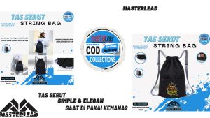 Tas Serut Anime Pria & Wanita: Tas Perlengkapan Olahraga Outdoor