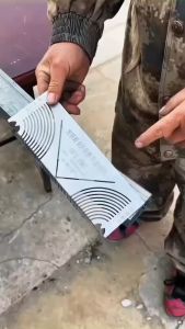 Thước Bo Góc Hộp Thép Dưỡng Chữ V Inox Cắt Bo Hộp (thước 20-100)