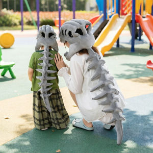 RA Funny Dinosaur Skeleton Headpiece Hat for Kids Novelty Party Costume Accessory AR
