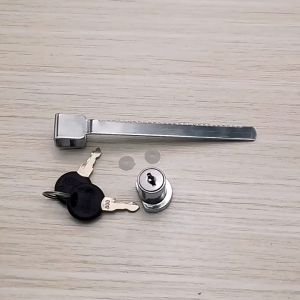 MixHome No Drill Sliding Glass Door Lock Display Showcase Counter Double Sliding Door Lock Glass Cabinet Zigzag Lock