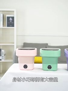 Máy giặt mini gấp gọn 65L di động đa năng giặt đồ trẻ em phụ kiện đồ lót khăn tất găng tay tiện dụng tiết kiệm
