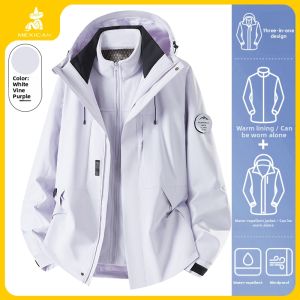 Mexican | Red 3-in-1 Detachable Waterproof Windproof Jacket