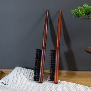 Oldlaiben Wood Pig Mane Solid Brush for Head Brushing Beard Brushing Hair Cutting Cleaning & Neck Sweeping