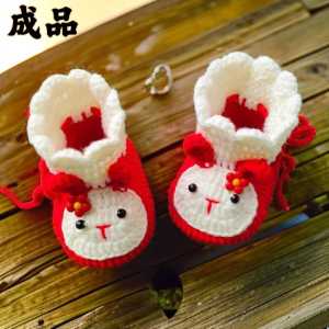 Handcrafted Baby Shoes Soft Bottom Woolen Newborn Infant Footwear Cute Cartoon Design Spring Autumn Ready-Made Gifts