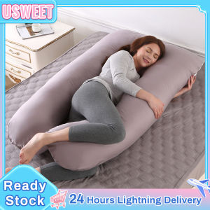 U-Shaped Women Pregnant Pillow Support Breastfeeding Side Sleepers For Bed Sleeping Support Pillow Can Be Removed Washing U-Shaped Pillow Cushion Waist Pillow Multi-Functional Pregnant Women Pillow (Grey)