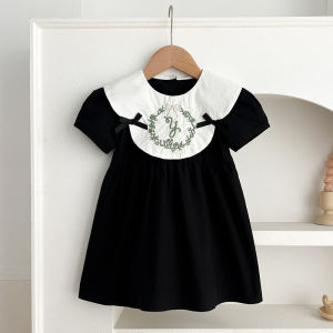 Girls Princess Dress Embroidered Cotton Romper Suit for Toddlers And Infants Ages 3-6 Years Old Fashionable Outfit Set